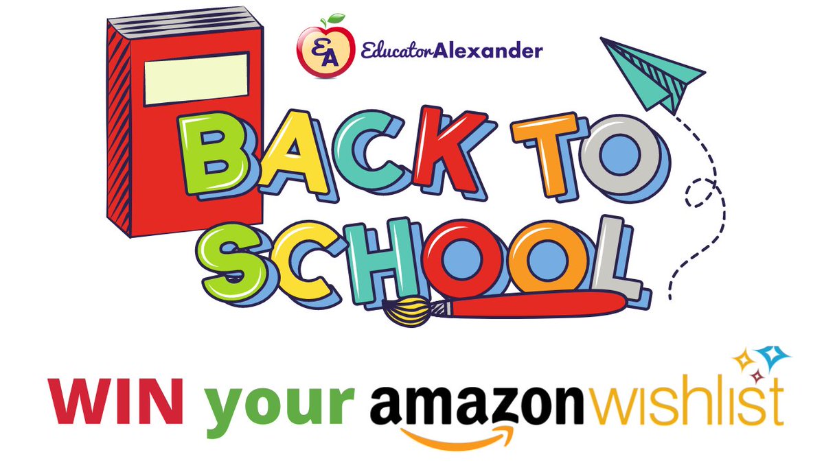 educatoralex's tweet image. 🎁LAST DAY TO ENTER🎁

🤸🏾‍♀️EDUCATORS, WIN YOUR AMAZON WISH LIST CLEARED
 
➡️To enter to win,
 
1. Follow @educatoralex
2. Fill out this Form: bit.ly/wintodayedalex 
3. Like &amp;amp; Share this post
 
by August 14 
 
😍That’s it!
 
Winner will be announced on Sunday, August 15