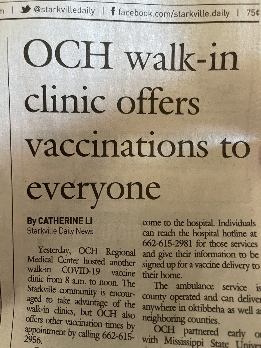 Please take advantage of the service being offered so we can get back to all the things we love to do.