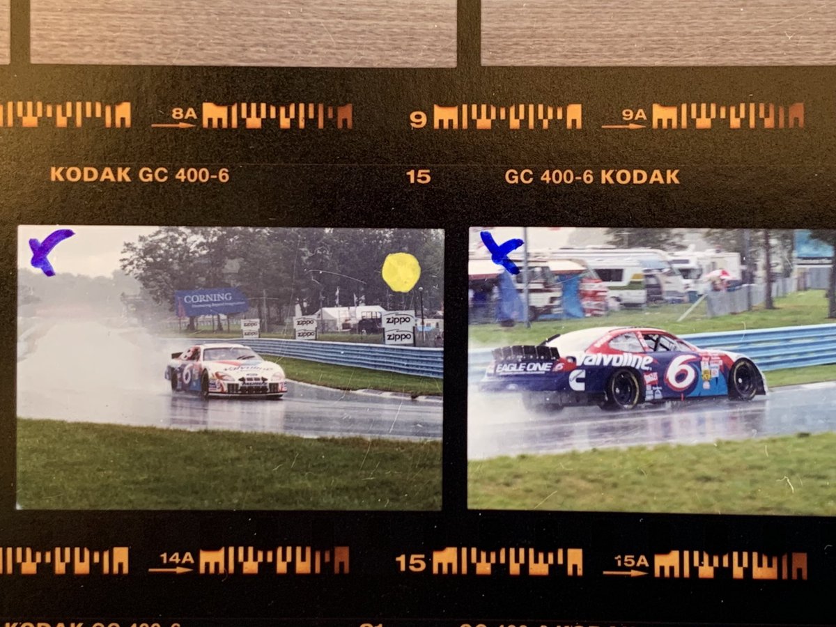 mjohnsonphoto's tweet photo. Last day of my time back in WNY and I found my storage bin of film. Here’s my first @WGI proofs from 2000. @nascar @Kodak #daleearnhardt #markmartin #raintires #backintheday https://t.co/JKCis5QVxR