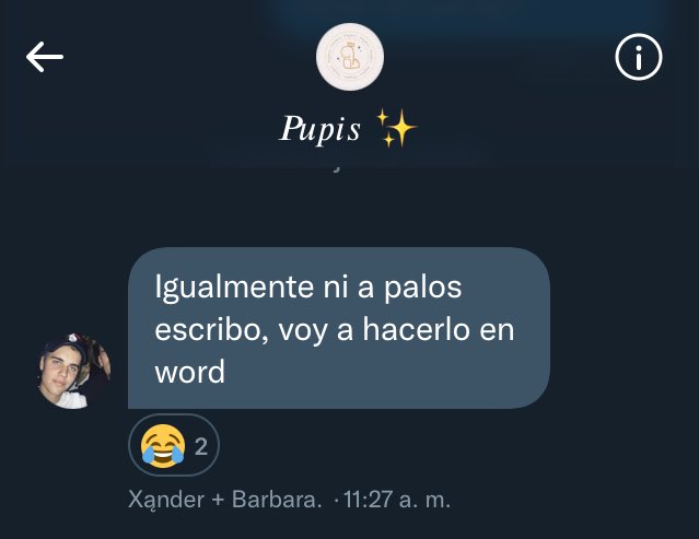 Los Pupis: Hay que pasarnos nuestra dirección y enviarnos cartas. 

Also los Pupis: