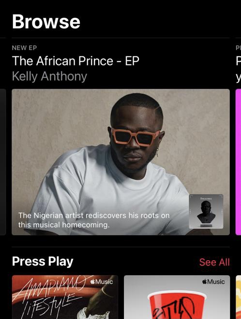 mad_content's tweet photo. .@officialkellyanthony brand new Ep “THE AFRICAN PRINCE” is featured on the home page banner on @applemusic
Keep Streaming “The African Prince” Ep Out Now!
#madsolutions #engagedmp #theafricanprinceep #afrobeats https://t.co/U5qdwCatbI