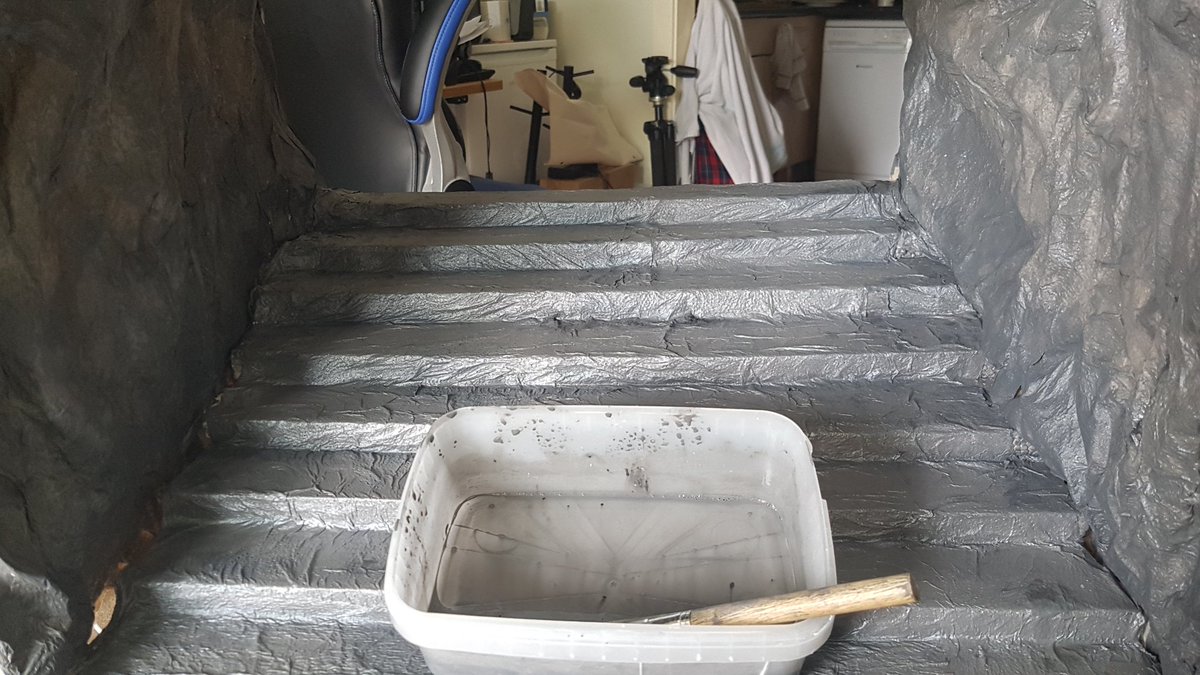 OrpheusAnd's tweet photo. Prop making! These are the stairs we made for the final scene. I'm a bit late in putting them up as we've finished shooting on them now! https://t.co/tsAR0QO0ty