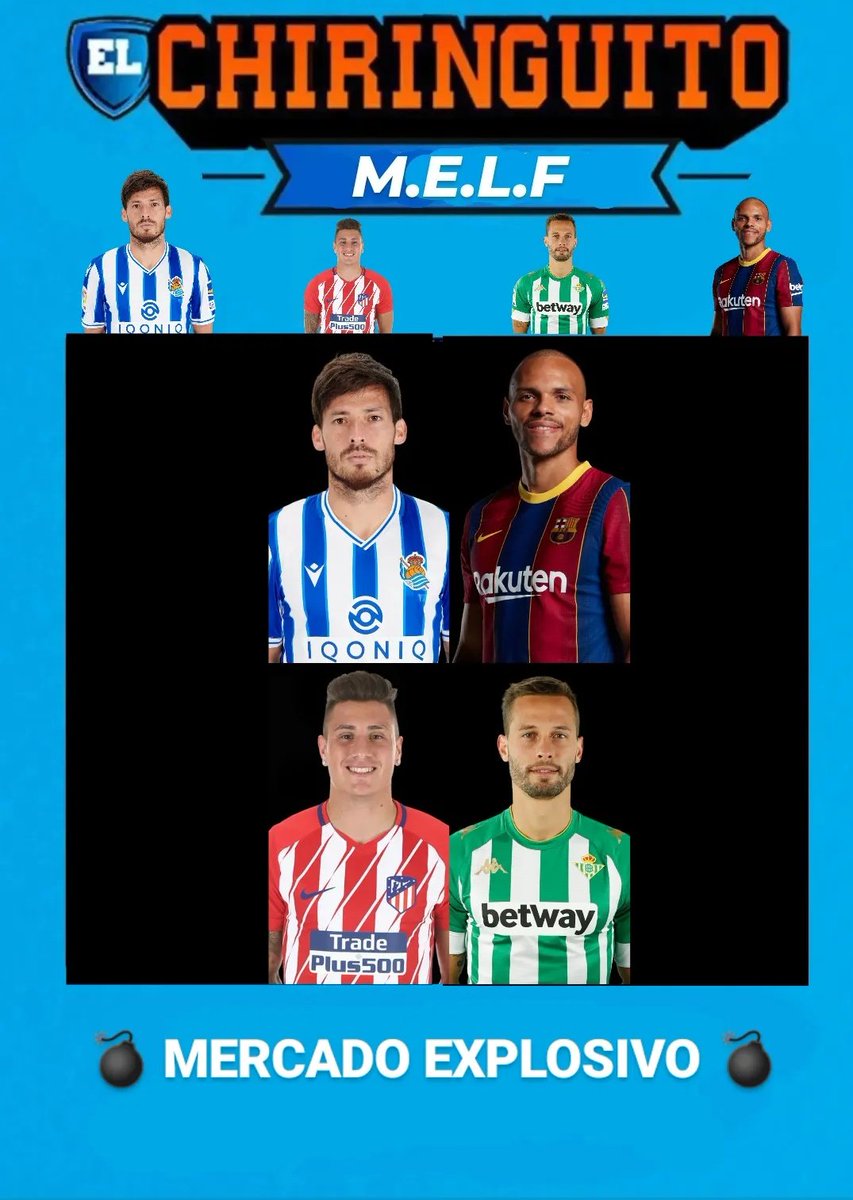 chiringuitomelf's tweet photo. 💣 MERCADO EXPLOSIVO 💣 

4 jugadores de una gran calidad han aparecido a la vez en el mercado FANTASY de hoy...  Se espera una dura pelea por estos jugadores. https://t.co/vOJGLlacJx