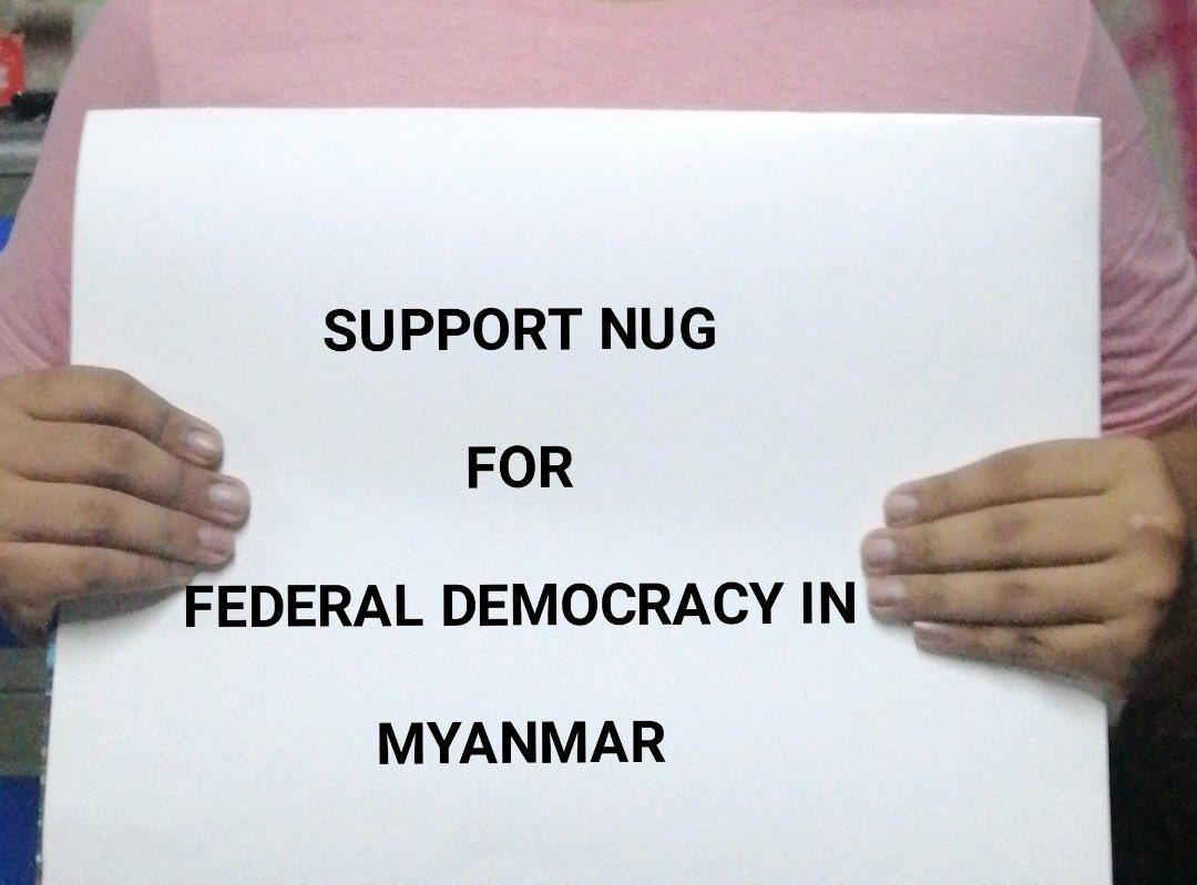 Youths from #Mandalay held a domestic Paper Strike calling <a href="/UN/">United Nations</a> to accept <a href="/NUGMyanmar/">National Unity Government Myanmar</a> &amp; Reject Military.

NUG NEEDS SUPPORT
#Aug14Coup #WhatsHappeningInMyanmar