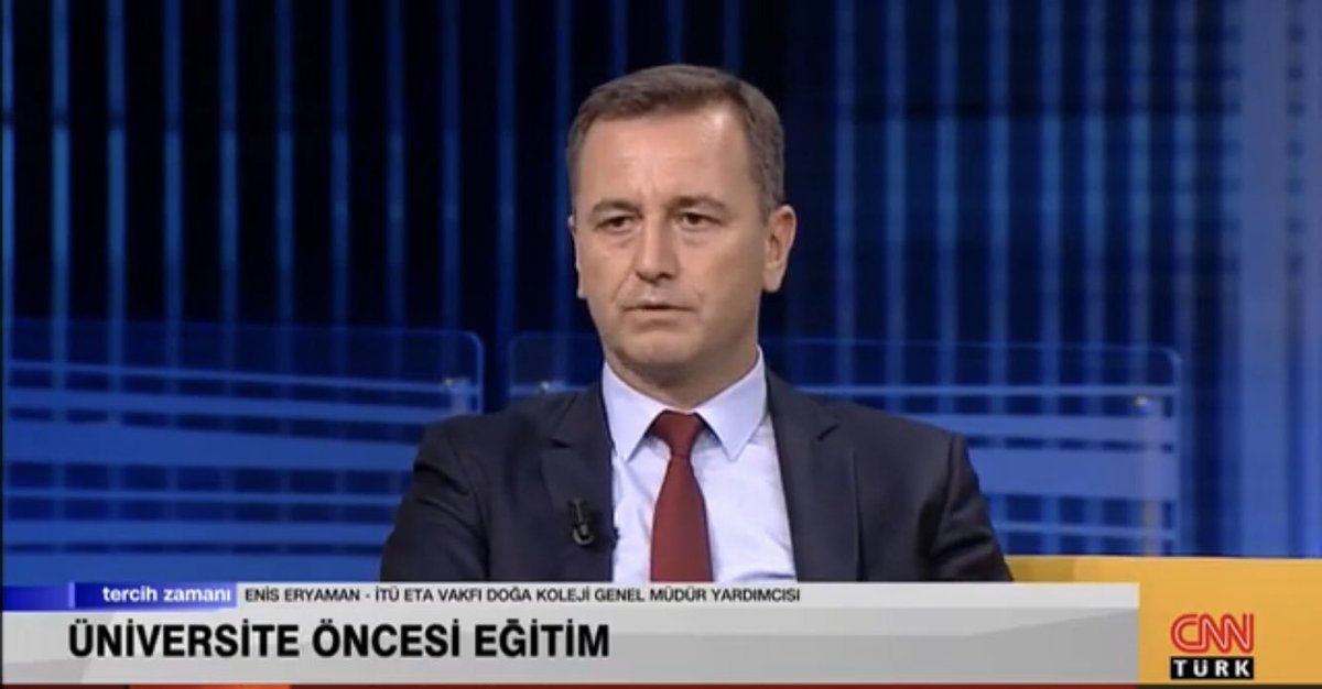 Eğitimden Sorumlu Genel Müdür Yardımcımız Enis Eryaman, <a href="/cnnturk/">CNN TÜRK</a>’de yayınlanan "Tercih Zamanı" programının konuğu oldu. İzlemek için; youtu.be/G3LLY1wQdOA tıklayınız.