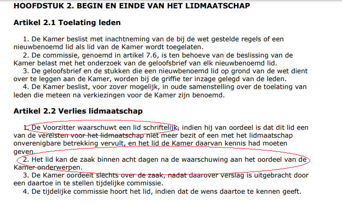 #onverenigbaarheid Kamerlidmaatschap en staatssecretariaat <a href="/DilanYesilgoz/">Dilan Yesilgöz - Zegerius</a> <a href="/svanweyenberg/">Steven van Weyenberg</a> <a href="/DennisWiersma/">Dennis Wiersma</a> ogv art. 57, derde lid, Grondwet. Art. 2.2 Reglement van Orde Tweede Kamer schrijft voor wat de Kamervoorzitter moet doen <a href="/Vera_Bergkamp/">Vera Bergkamp</a>: 'waarschuwen' 👇