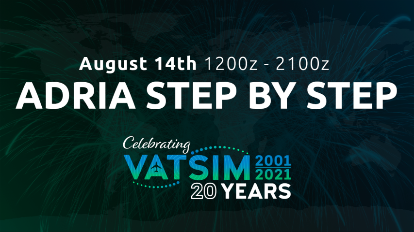 In 1 hour (16-18z) Belgrade (LYBE) 
is the next feat arport during todays
full day Adria Step By Step VATSIM 
20th Anniversary event. See you all!