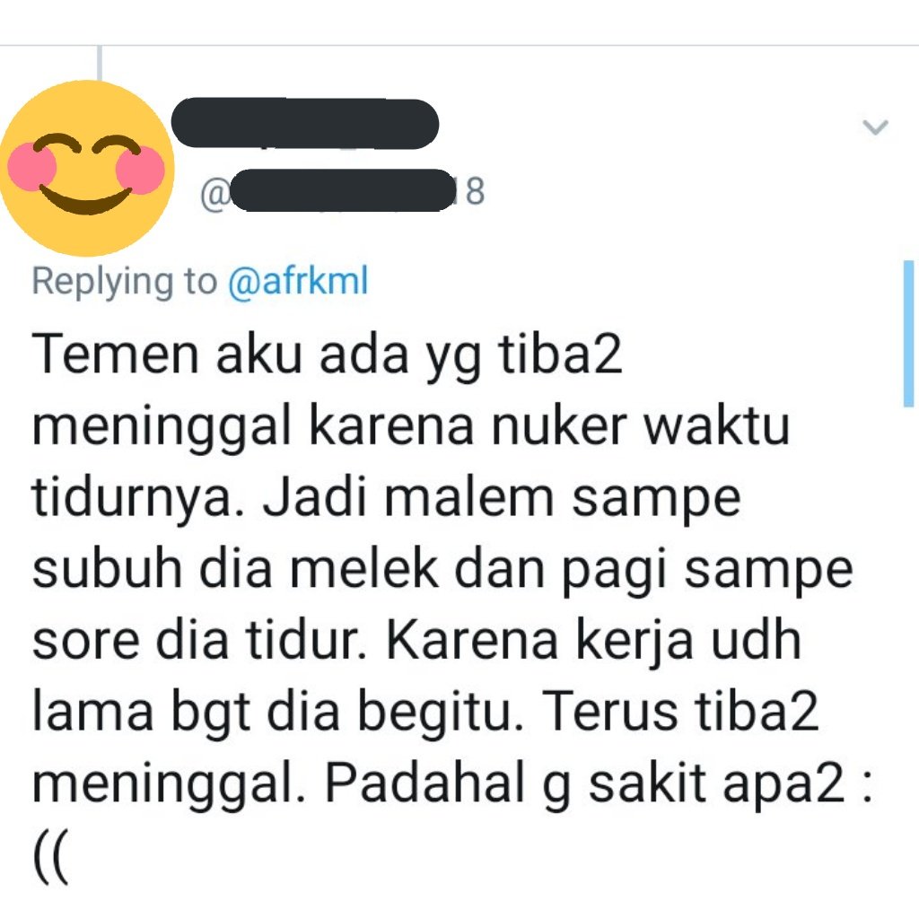 Kenapa jarang minum air putih?
"Ga suka"

Knp jarang olahraga?
"Sakit semua badan kalau olahraga"

Knp sering makan telat?
"Lupa waktu karena deadline, kadang makan sambil nugas"

Knp begadang padahal bs dikerjain di awal pagi?
"Mumpung lg serius, nanggung"

Sepele, tp MEMATIKAN.