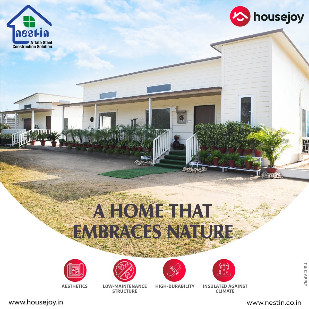 Prefabricated home solutions from the house of Nest-in studio which are highly durable and low in maintenance. 
Call us to know more. 
.
#NestIn #TataSteel #PrefabConstruction #ModularConstruction #tatanestin #constructiontechnology #constructionmaterials #homeconstruction