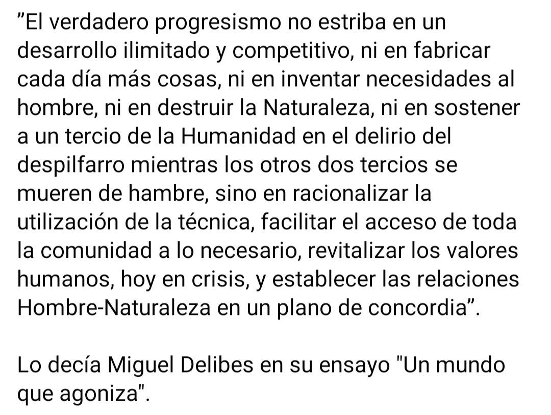Gabri91MG's tweet image. Miguel Delibes lo vio claro 👇
