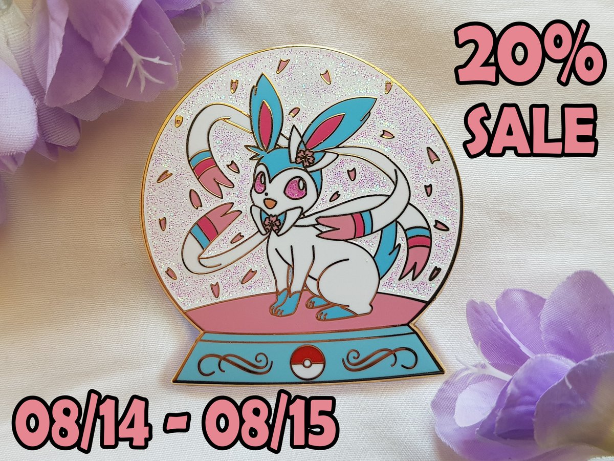 OffuCreations's tweet photo. In celebration of Eevee Community Day in Pokémon Go, we are running a 20% sale on our Sakura Globe Shiny Sylveon Enamel Pin! Offer lasts this weekend only! Good luck, Trainers✨
🌸Link:🌸https://t.co/ScHbVx6rlY

#PokemonGO #ShinyPokemon #PoGO #Pokemon #EnamelPin #PokemonPin https://t.co/BJcUdy8aNR
