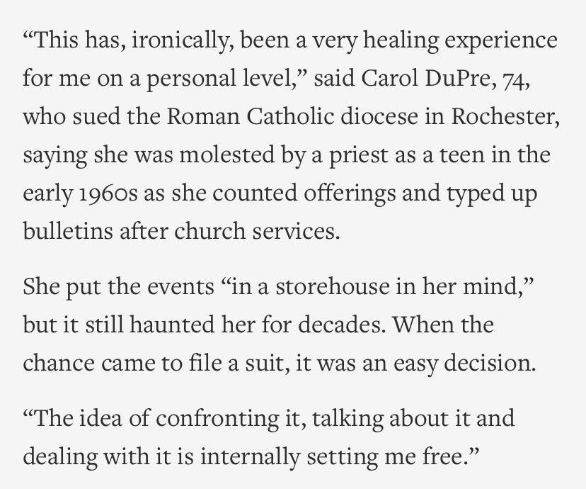 Civil lawsuits can give survivors the platform they need to rediscover their voice. <a href="/AP/">The Associated Press</a> <a href="/MichaelTHill/">Michael Hill</a> #SOLReform