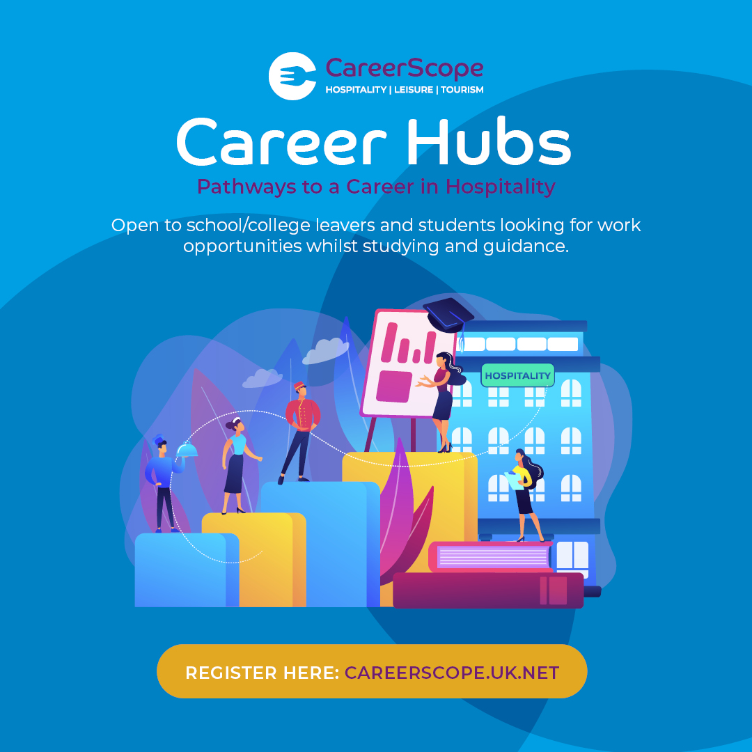 Our virtual #CareersHub session is a fantastic pathway into a career in the flourishing #hospitality industry. Join us virtually on Weds 25th Aug at 10am to get advice on all things job related. Register now: bit.ly/3l5qcKQ