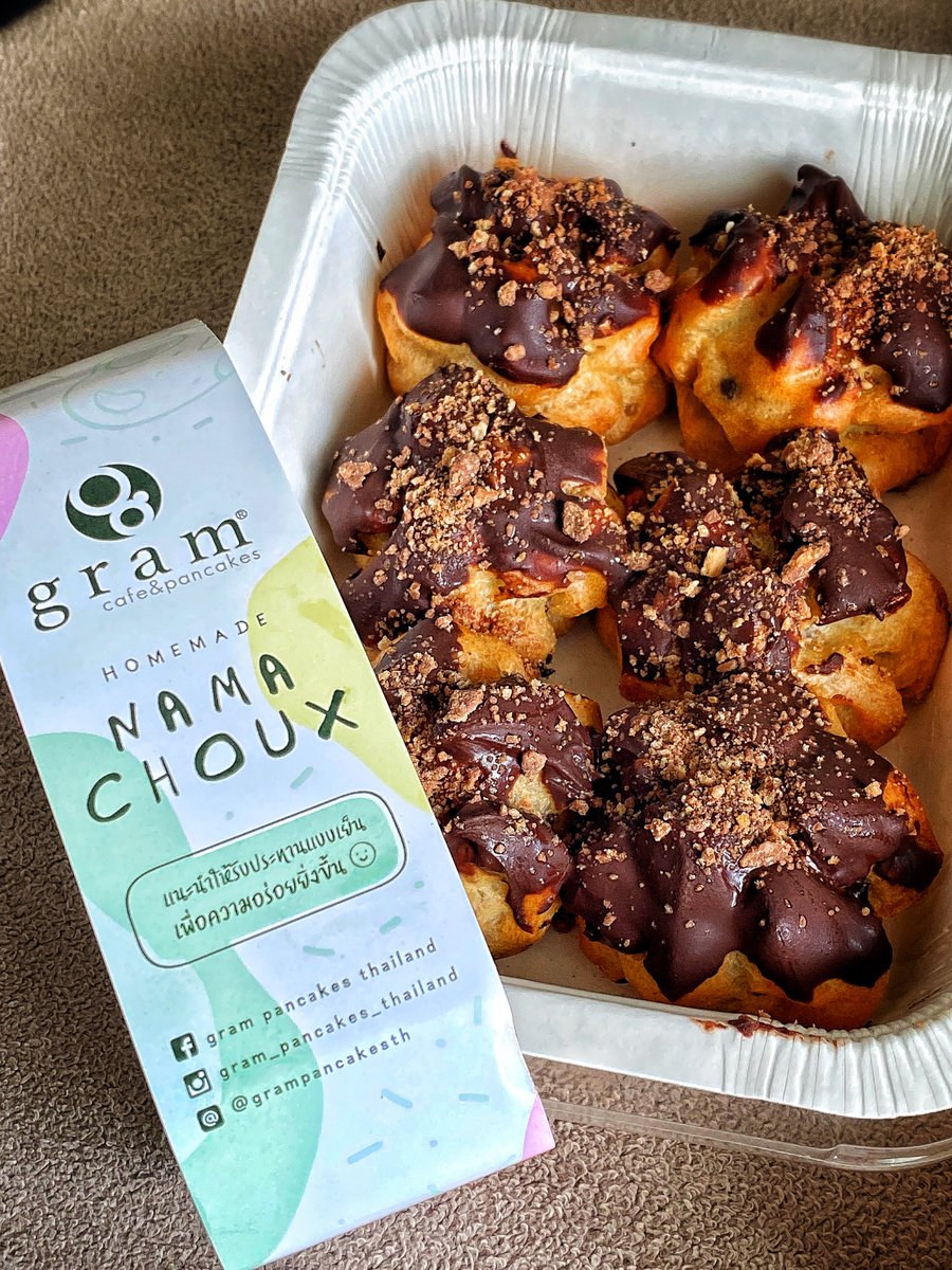 iamkoyjung's tweet photo. 🍩Little Premium to go/ Choco fudge/ Nama Choux 
📍Gram Café &amp; Pancakes

สารพัด Chocolate เห็นหลายโพสเลยสั่งออนไลน์มา นามาช้อกคล้ายชูครีมอร่อย ทุกเมนูกัดไปไส้ช้อกทะลัก คนรักช้อกเลิฟมาก🍫🍩🍪😋 #gramcafe #Gram @aroii #อร่อยบอกต่อ #อร่อยจนต้องรีวิว #รีวิวคาเฟ่ #ก้อยจังรีวิว https://t.co/wkZYy1MPZY