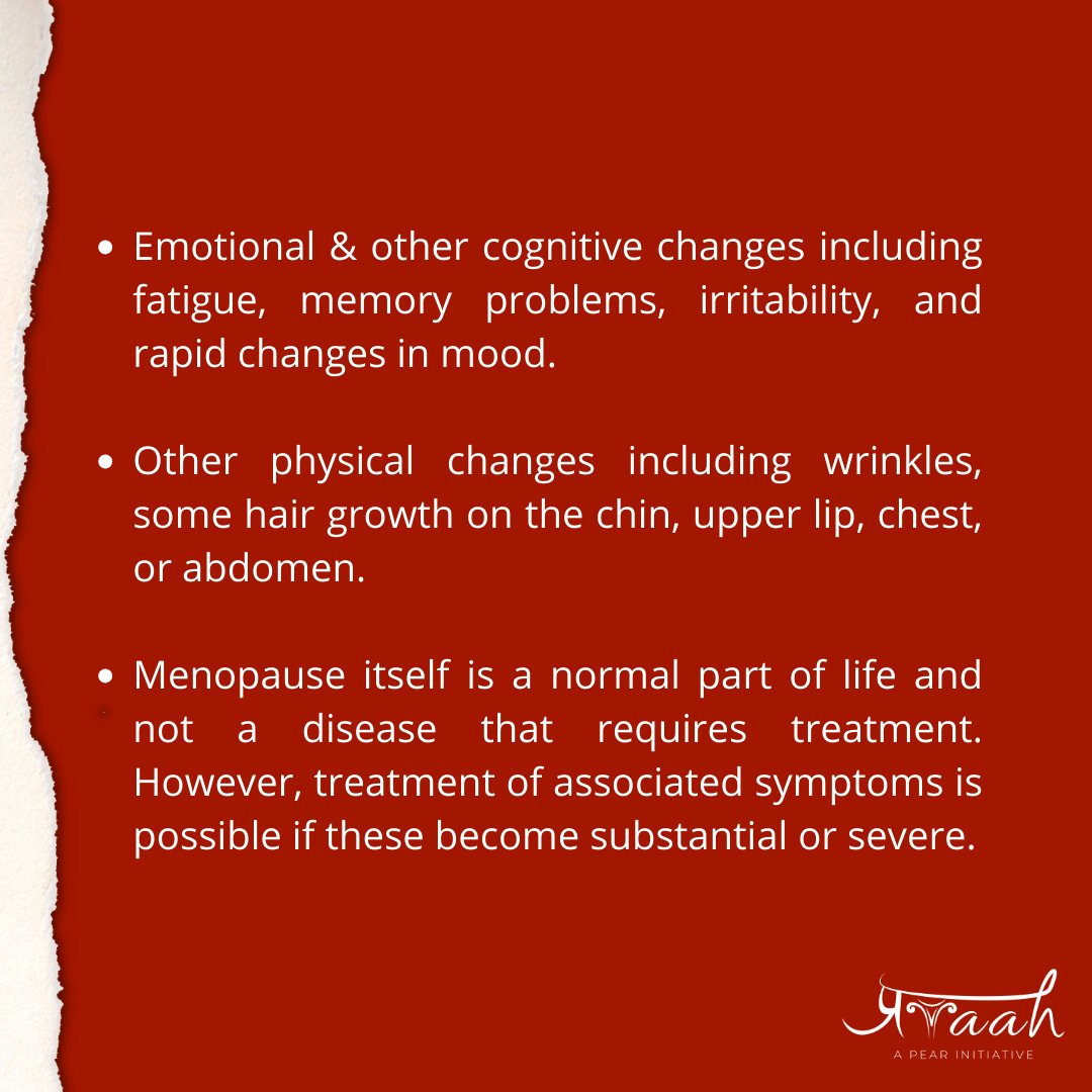 project_pravaah's tweet photo. After decades of cramps and cravings, spending the rest of your life without a monthly period might be a welcome change. But getting to that phase means going through menopause.
Here is all about menopause you need to know! Check post!
#Menopause
#LetsTalkMenses
#ProjectPravaah https://t.co/Imq6q53kWu
