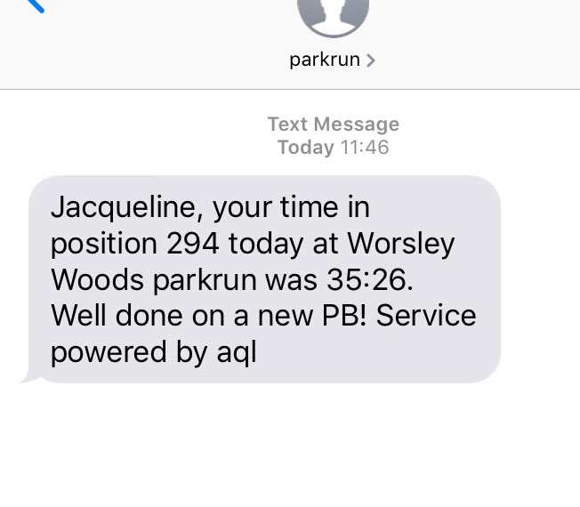 Triumphant return to park run with a Pb 🥳#ahpactive