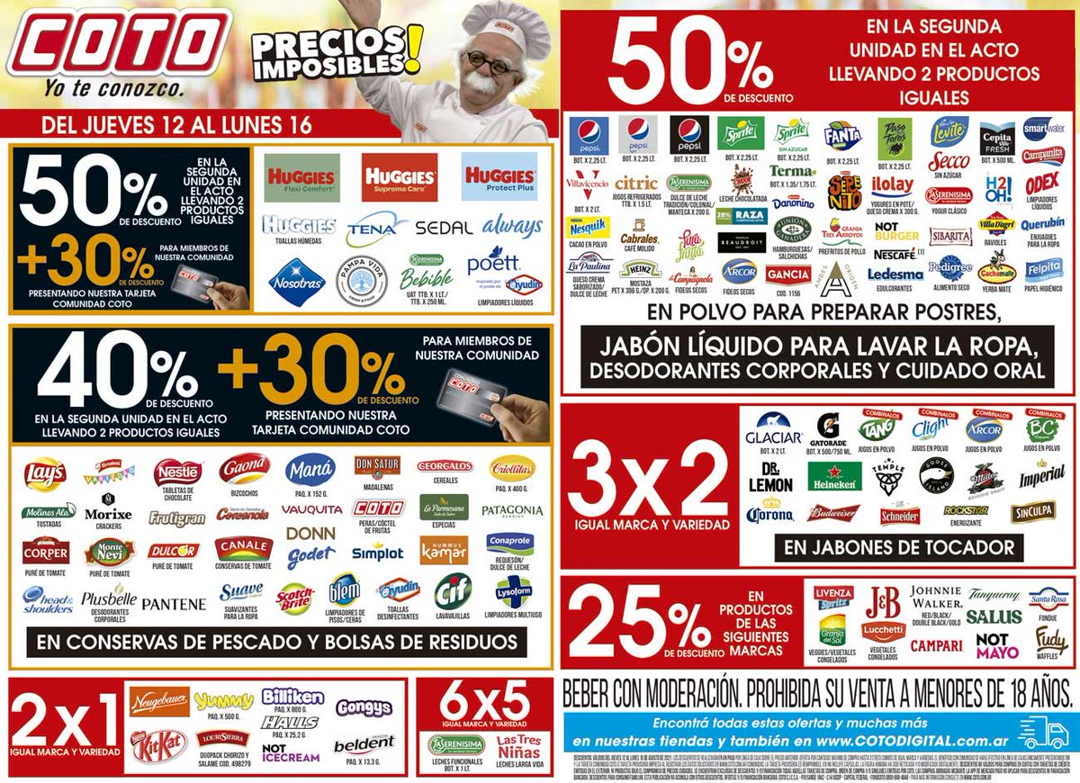PromosVarias's tweet photo. #BuenSabado Entrá al BLOG y chequeá #ofertasypromos como estas!!  https://t.co/othLNE6E9p
#supermercados #ofertasupermercados #promos #Makro #Carrefour #Coto https://t.co/H2pTIaCHTn
