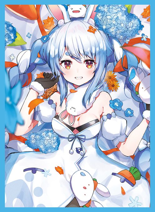 エア夏コミ 新作情報
「ぺこら」のスリーブとプレイマットになります。イラストは古木 綺平様(@ayahira_kogi)になります! 