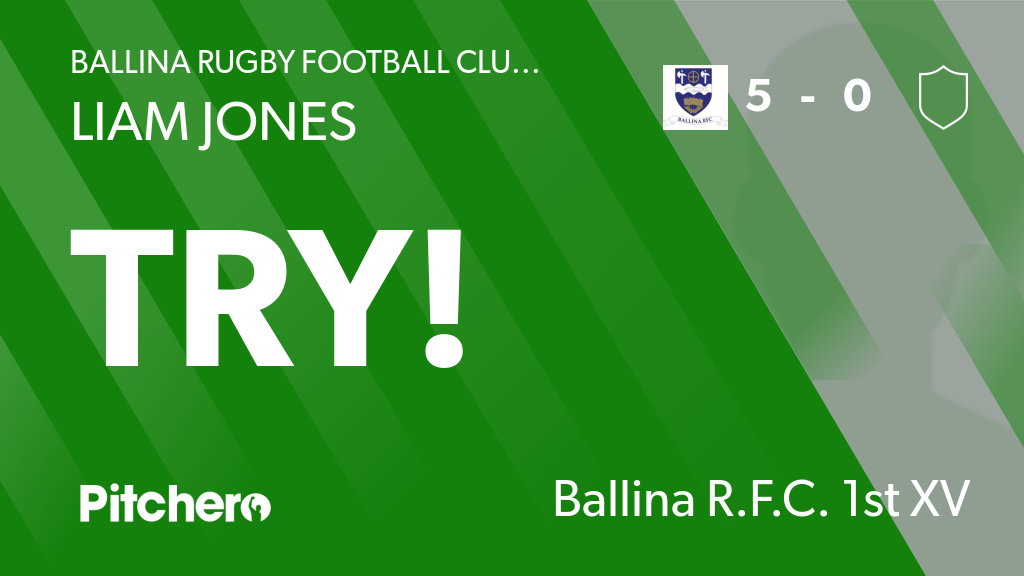 BallinaRugbyFC's tweet photo. 5': Liam Jones scores for Ballina Rugby Football Club 🙌
#BALCOR #Pitchero
https://t.co/zYik1EVbsY https://t.co/neVnmRANbX