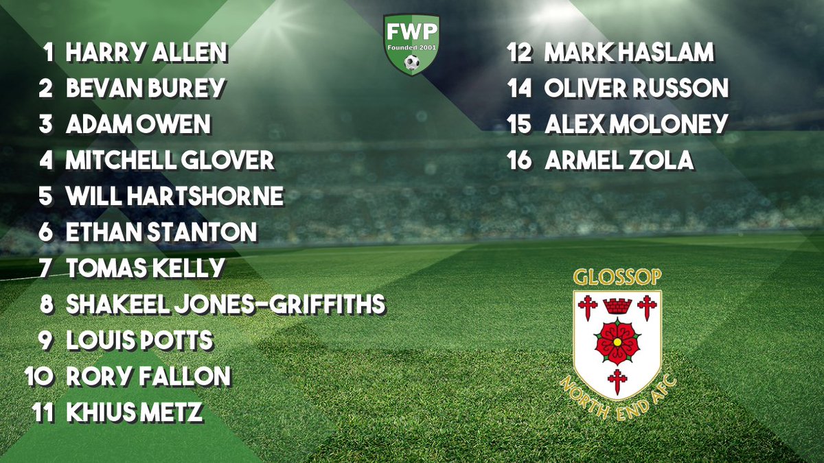 LINE-UP: Kendal Town v GLOSSOP NORTH END footballwebpages.co.uk/match/2021-202…