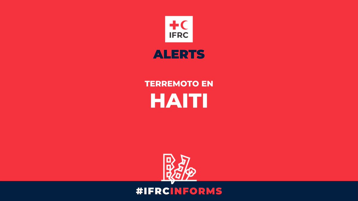 IFRC_es's tweet photo. Equipos de la Federación Internacional y Croix Rouge Haití (@KwaWouj) están en terreno luego del terremoto de hoy en Haiti: han comenzado a coordinar para identificar daños, especialmente en el sur del país. https://t.co/MxRvftxg0T