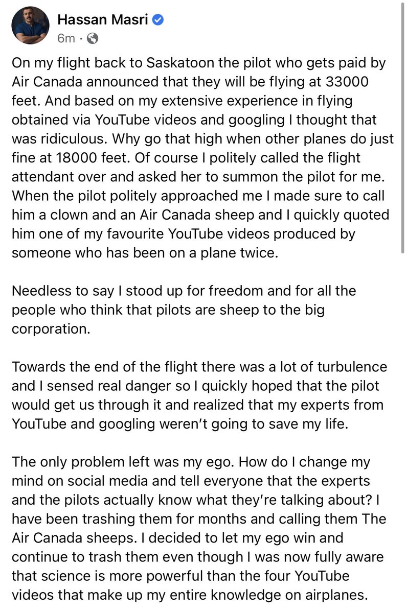 The story of Air Canada Sheep and my “ expert” YouTube videos experts. <a href="/SharkawyMD/">Abdu Sharkawy</a> <a href="/BogochIsaac/">Isaac Bogoch</a>