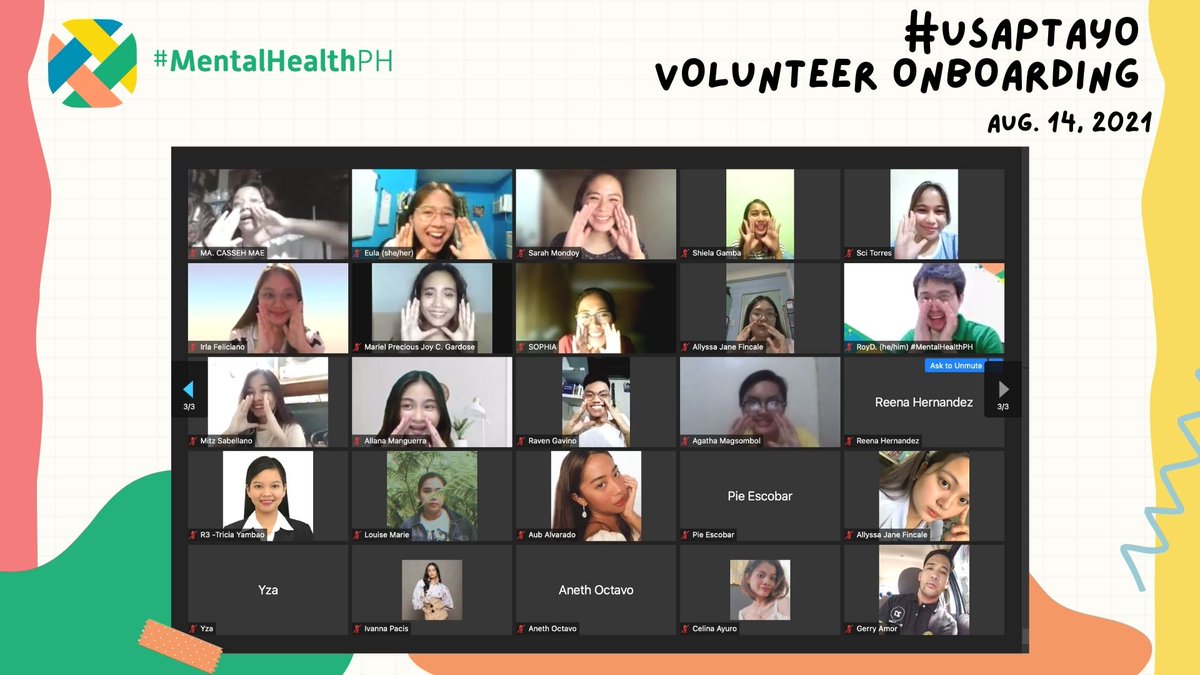 mentalhealthph's tweet photo. 👏🏽 👏🏽 👏🏽 👏🏽 👏🏽 
Welcome sa mga bagong kasama natin sa lumalaking #UsapKada family! 

Maraming salamat sa inyong pakikibahagi sa’min, MH Champs! 

#UsapTayo 
#MentalHealthPH https://t.co/p4An09saN0
