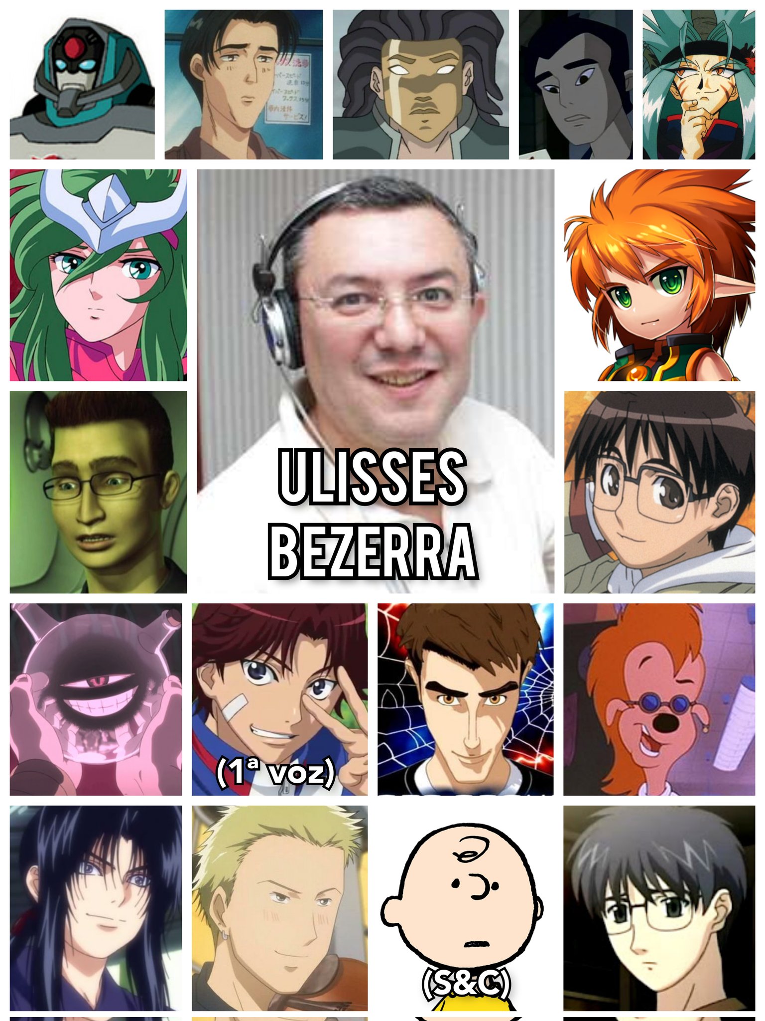 Personagens Com os Mesmos Dubladores! on X: Simplesmente a voz