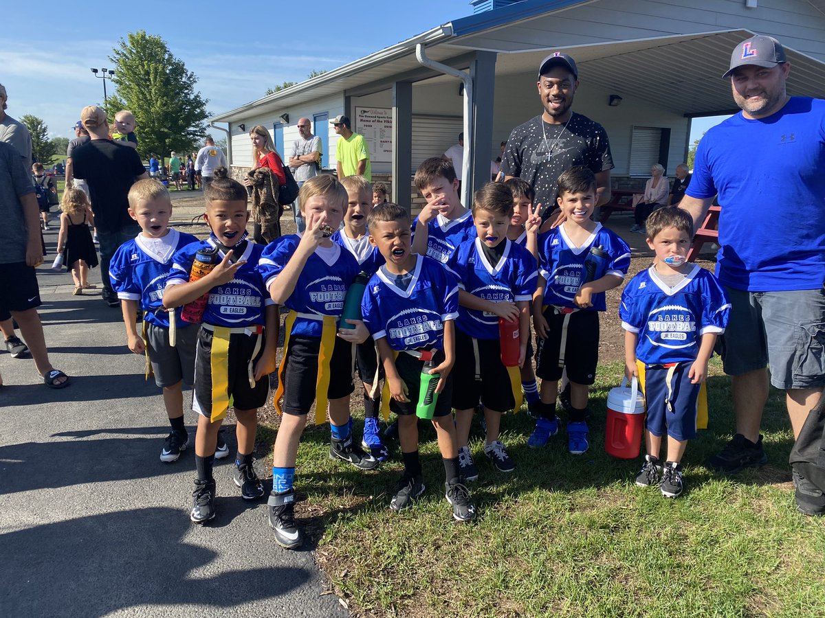 First Junior Eagle Action - 6U and 8U flag at Antioch today and Tackle Scrimmages at Stevenson Tomorrow! A.C.E!