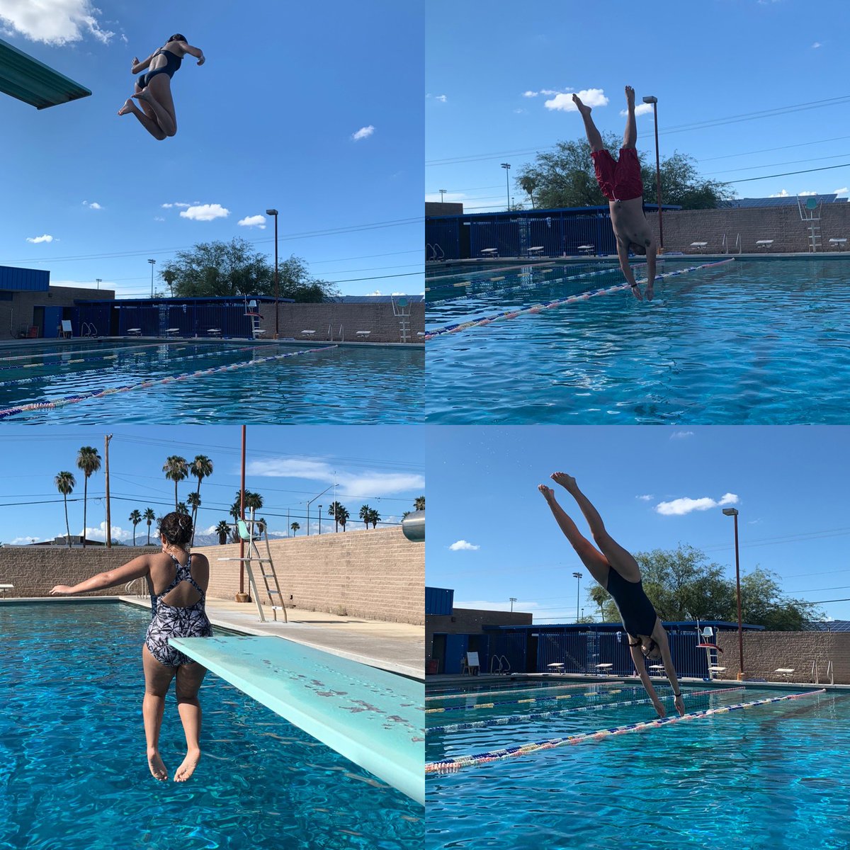 The other day we took a diving break at practice. We thought we may try and do some diving. 

We have decided we will stick to swimming. 🤪