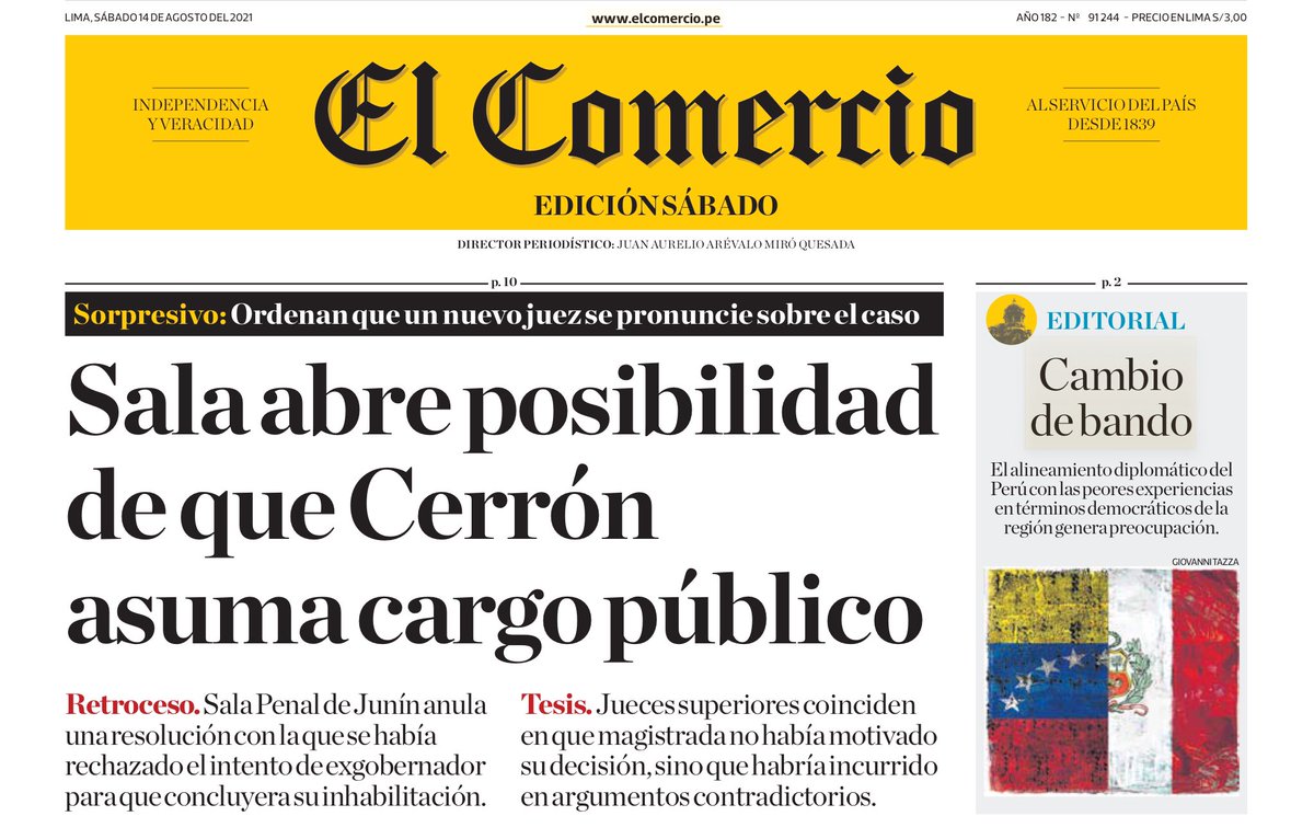 Dianasemi's tweet photo. Ahi esta tu lápiz. 3 en un solo día. Hoy en El Comercio. 👇🏽 https://t.co/vE8f2cLJOe