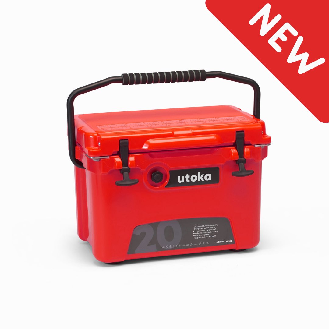 utokaUk's tweet photo. N E W A R R I V A L
Let us introduce a new colour to our range of coolers, this is ‘rush’ red available very soon in 20 quart.
#utoka #utokarushred #rushred #foralladventures #online #onlinestore #comingsoon #retail #cooler #coolers https://t.co/xQ0DWyWlq4