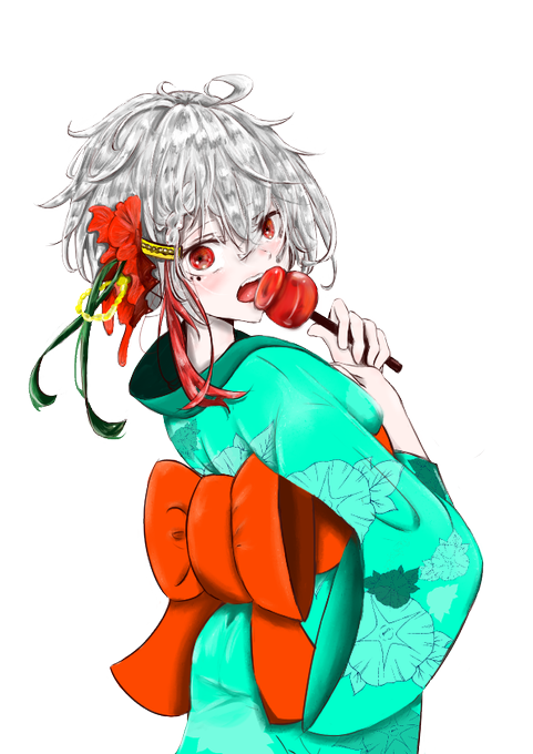 りんご飴のtwitterイラスト検索結果