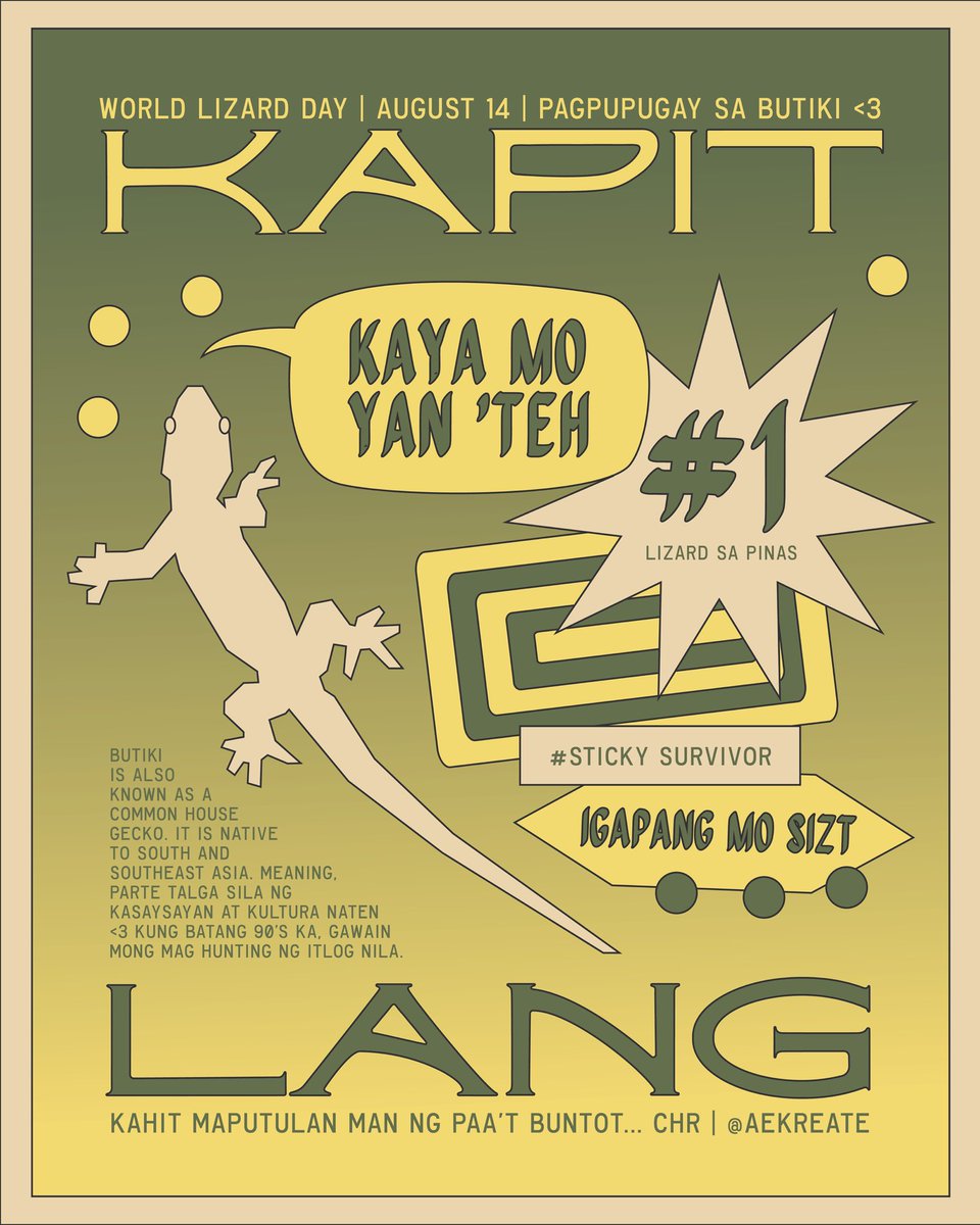 some words mula sa inyong local butiki  🦎hapi lizard day !!  #artph #filipinocreators #sining #WorldLizardDay
