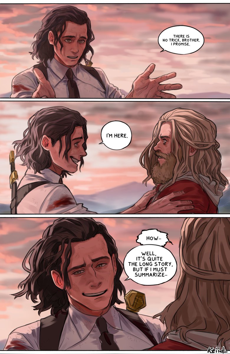 And the sun shined on them again

(1/2)
#Loki #Thor 