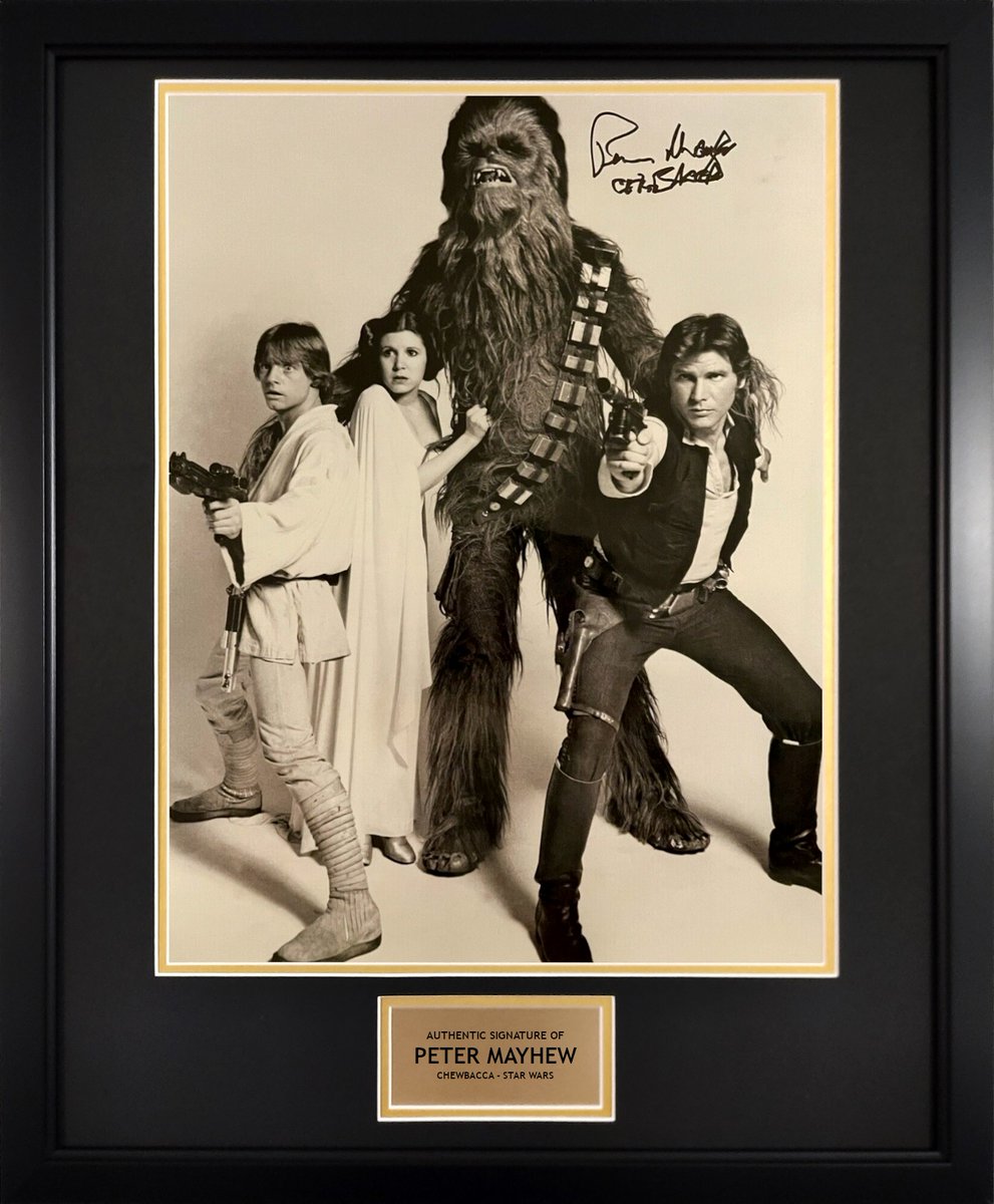 Peter Mayhew Chewbacca Star Wars Framed Signed 16x12 Autograph Photo Display BAS

Available now! Click here! - https://t.co/hDNKTRHhTx

#chewbacca #starwars #hansolo #lukeskywalker #darthvader #kyloren #disney #yoda #d #r #princessleia #jedi #starwarsfan #petermayhew #chewie https://t.co/w9yThH3nzC