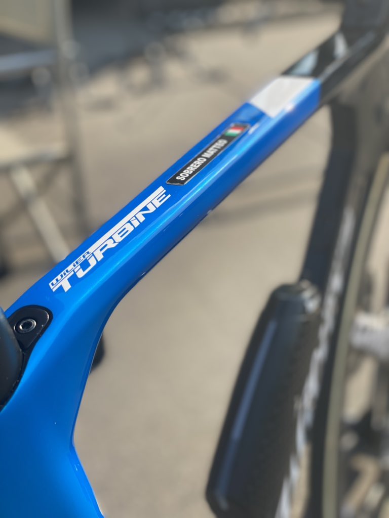XDSAstanaTeam's tweet photo. 🤩 New Bike Day also for 🇮🇹 ITT Champion @MatteoSobrero 

He will show his new @WilierTriestina Turbine TT bike now @Tour_de_Pologne 

#LovemyWilier #TDP2021 https://t.co/IilwTQnrXl