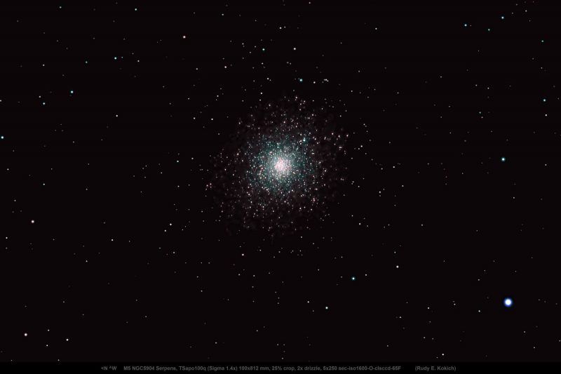 earthskyscience's tweet photo. EarthSky friend Rudy Kokich in Virginia captured this photo of #M5 last Sunday. It's a beautiful image. Thank you, Rudy! ✨ 

Tap here to read about M5, including how to find it: https://t.co/oyM8XwAqA6 https://t.co/s0eo0CGW0E