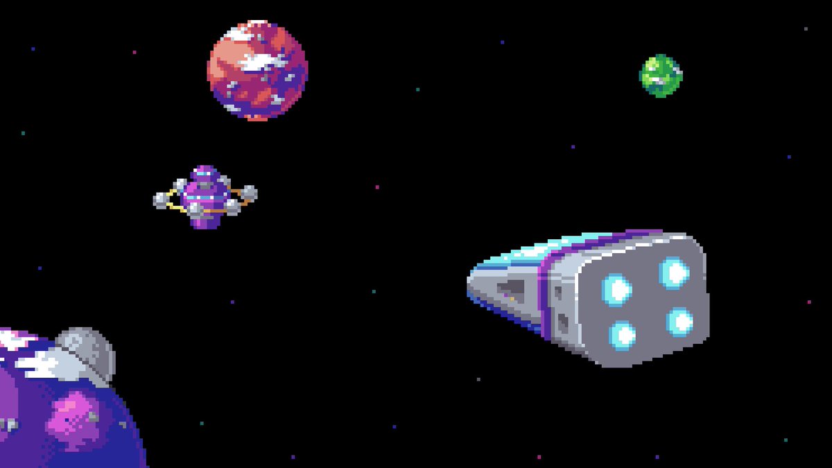 Some art from a cutscene in #Spinstar for this #screenshotsaturday! Talented artists make all the difference!

And watch for a playable demo in the coming days!

Check out the game on Steam and be sure to wishlist the game! 

store.steampowered.com/app/1669850/Sp…

#indiedev #indiegame #gamedev