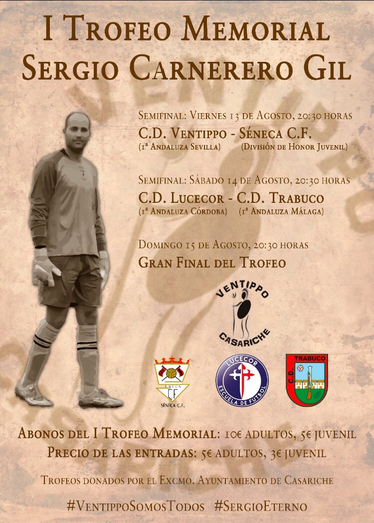 CVentippo's tweet photo. Hoy se disputa la 2ª semifinal del Memorial 🏆”Sergio Carnerero Gil”

Un atractivo encuentro entre 
@LucecorC 🆚 @cd_Trabuco 

En el que se disputarán un pase para la final de mañana https://t.co/ncdWqG4nF3