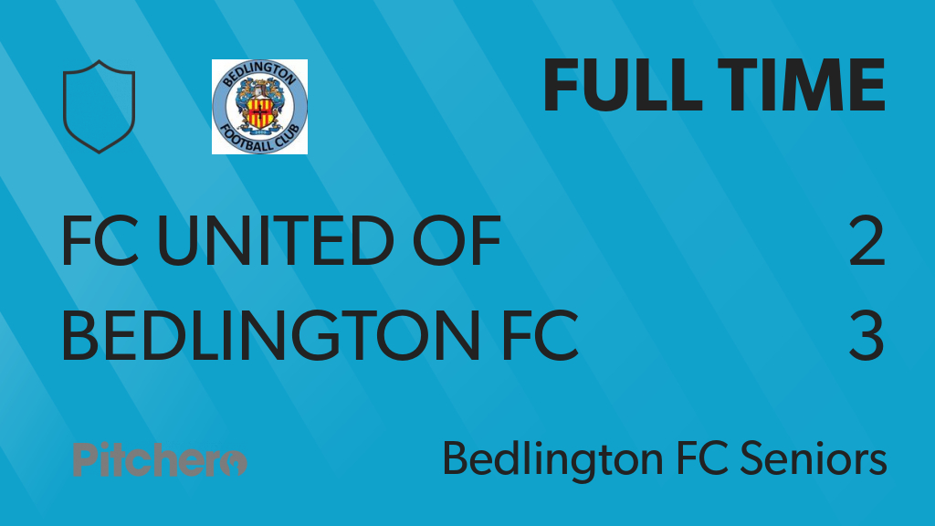 Bedlington_FC's tweet photo. FULL TIME: FC United of Newcastle 2 - 3 Bedlington FC
#FCUBED #Pitchero
https://t.co/JtFd68IBTh https://t.co/3PAX8xE3Zn