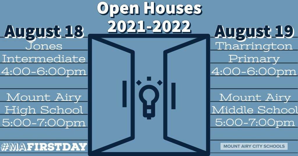 MACSchools's tweet image. Open Houses will be taking place this week. Mark your calendars for these great opportunities to start your year off right! #MAfirstday is coming! ift.tt/2VN3Rrn