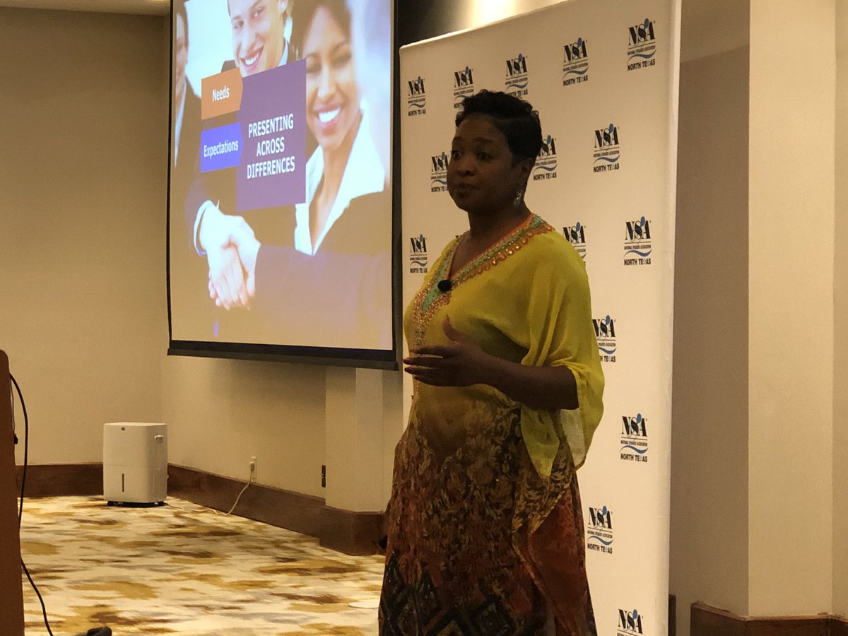 TimLansford's tweet photo. Dr. Shirley Davis talking about inclusion and unconscious biases.
#NSANT https://t.co/fAADqA6Ery
