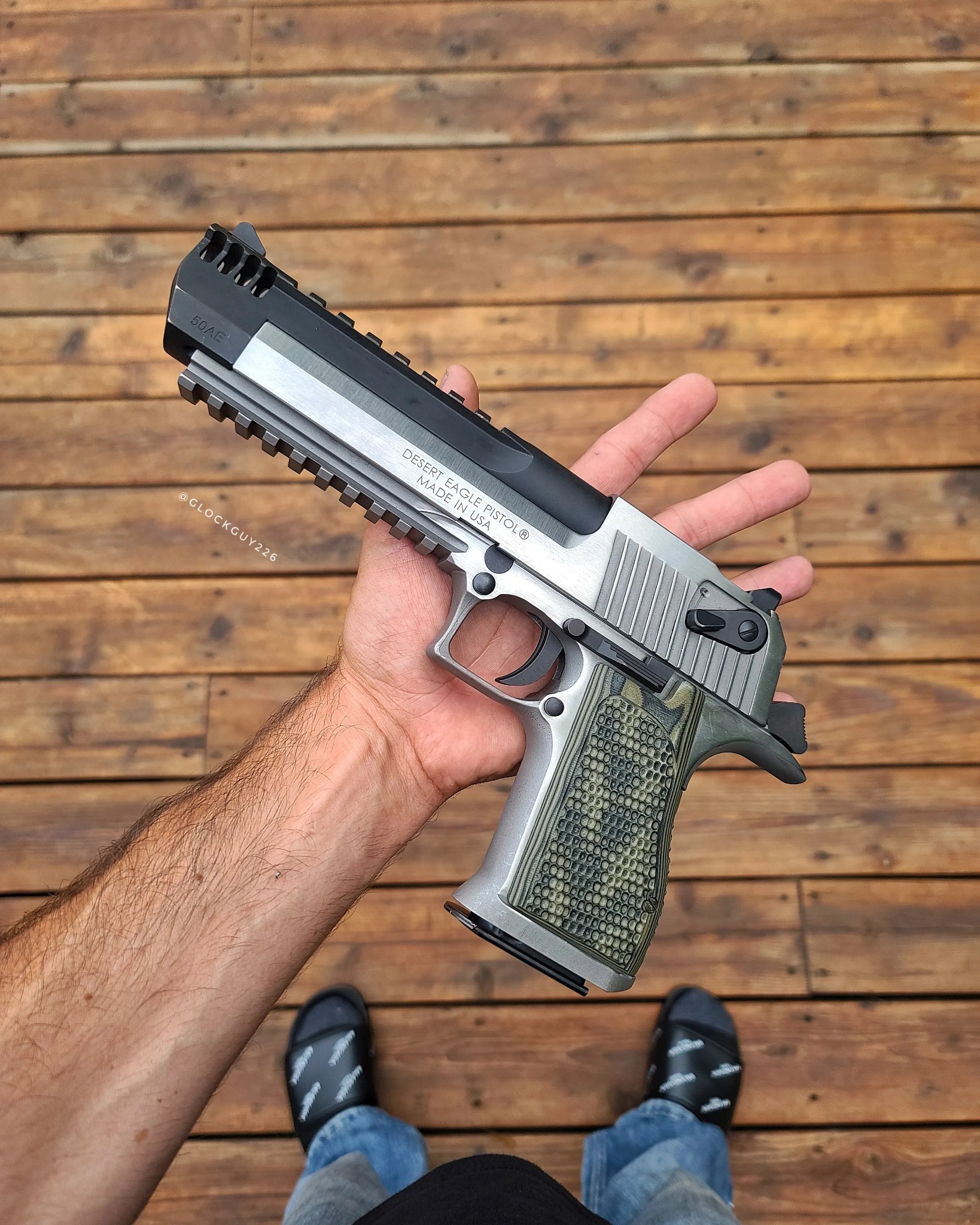 GLOCKGUY226 on X: For Those Times You Need Some Recoil In Your Life, The 50  AE Desert Eagle Is Always A Good Option 🖤 👉   #DesertEagle #50AE #Deagle #50Cal #bigbore #EDC #