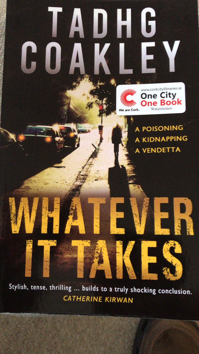 Cork, the crime fiction capital of Ireland ⚔️ @AmyCroninAuthor @kevidoyle @NotDunneYet @catherinekirwan @cathryanhoward @oneilllo @LisaTheHeretic and now Whatever It Takes @TadhgCoakley …they just keep coming:))) @MercierBooks #OneCityOneBook  @corkcitylibrary @WaterstonesCrk