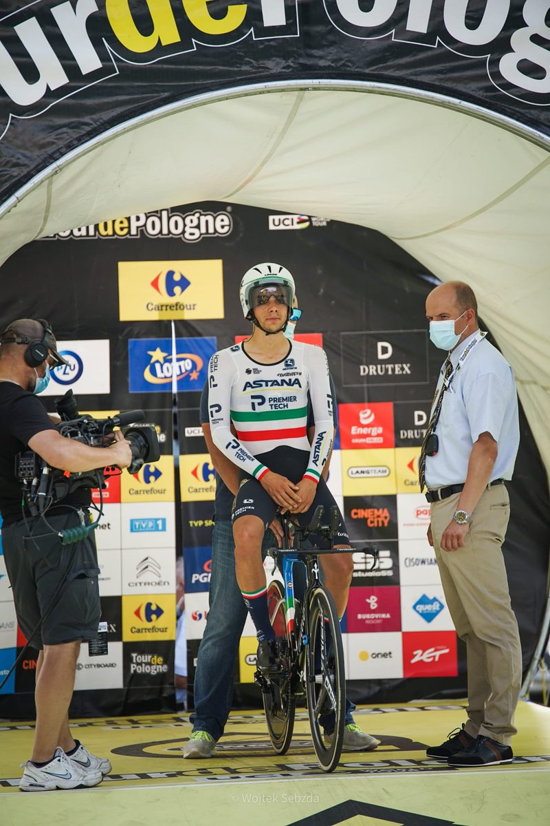 XDSAstanaTeam's tweet photo. 💠 @Tour_de_Pologne 

🇮🇹 ITT Champion @MatteoSobrero finishes in a time of 22:46 today’s time trial at the #TDP2021 👏🏻 👏🏻 

📷 @wojtek_sebzda https://t.co/yirmUL1tkZ