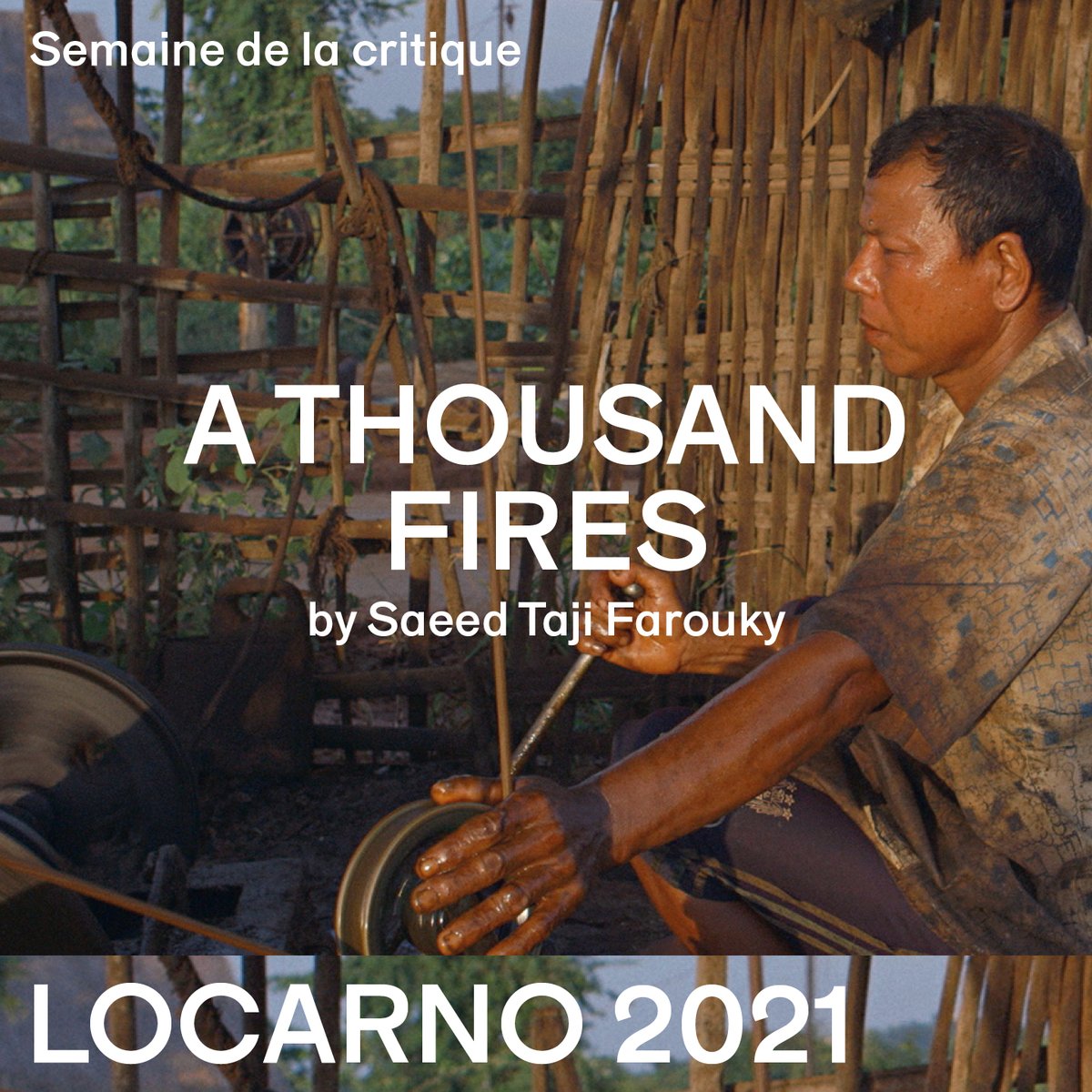 SWISS_FILMS's tweet image. The Marco Zucchi Award of the @SemaineLocarno to the &quot;most innovative film in terms of image and cinematic language&quot; goes to the Swiss coproduction A THOUSAND FIRES by Saeed Taji Farouki. 
Swiss coproducer @AkkaFilms Congrats! #swissfilms #swissdocs #Locarno74 @FilmFestLocarno