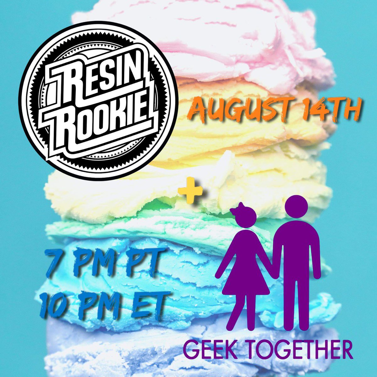 After the week off we are jumping right back into it with a great guest. Join us tonight with <a href="/ResinRookie/">ResinRookie</a> . We have many awesome projects to discuss and as always see the new toys we’ve added to the collection. 

#interview #resinart #toydesign #designertoys #resintoys