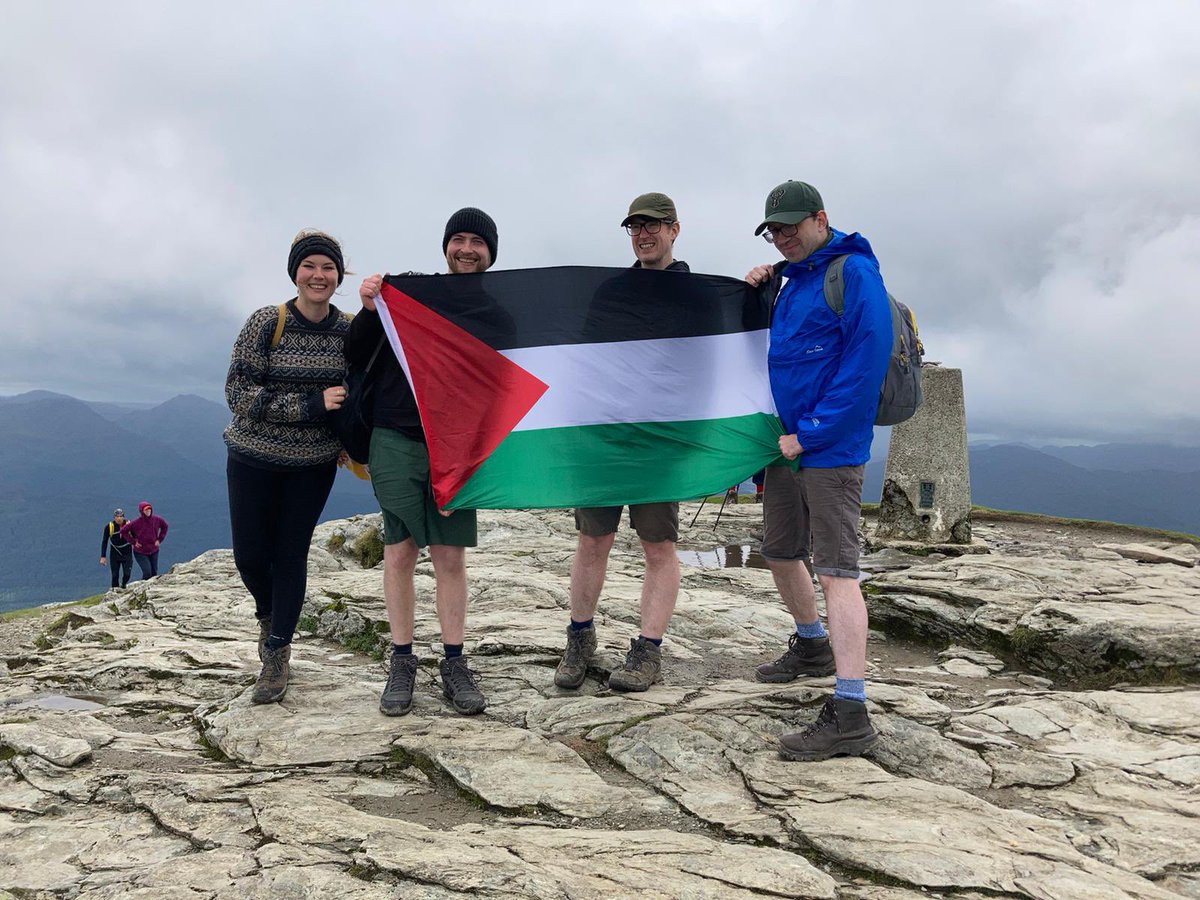 ClimbPalestine's tweet photo. Team PCS Scotland take on Ben Lomond #climbforpalestine 👏🏾🥾🪨🍃 https://t.co/7BEhPUWF0g