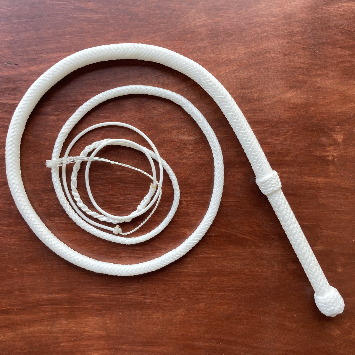 swordguybuilds's tweet photo. Thank you all very much for an overwhelmingly successful sale! As I continue to work on the move, have a look at the In-Stock page for a large handful of new nylon whips!
.
.
#whip #whips #nylonwhip #whipcracking #torrancefisher #swordguybuilds #bullwhips https://t.co/vPmUCn8Lhv